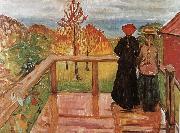Edvard Munch Rain oil painting artist
